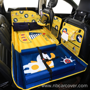 outdoor camping wave design car rear seat bed